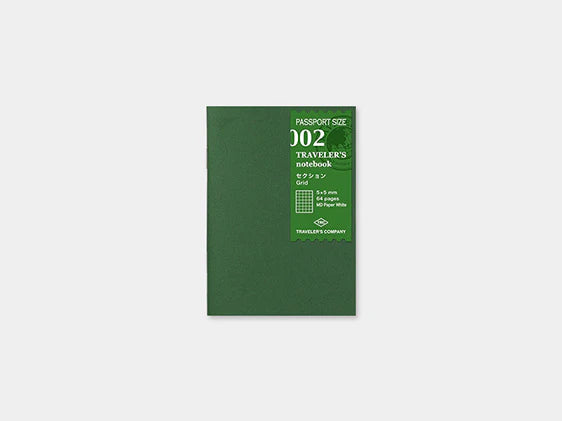 002. Grid Refill TRAVELER'S notebook Passport Size